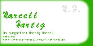 marcell hartig business card